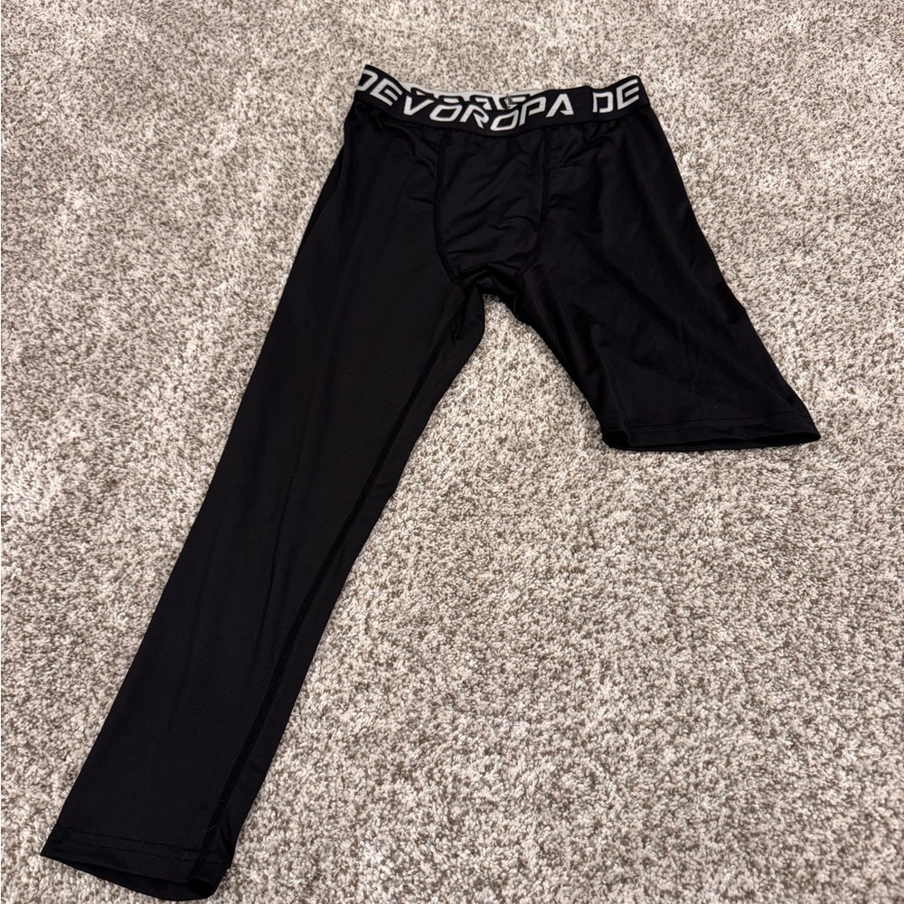 Youth XL Black Compression Leggings